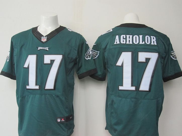 NFL Philadelphia Eagles #17 Agholor Green nike elite jersey->philadelphia eagles->NFL Jersey